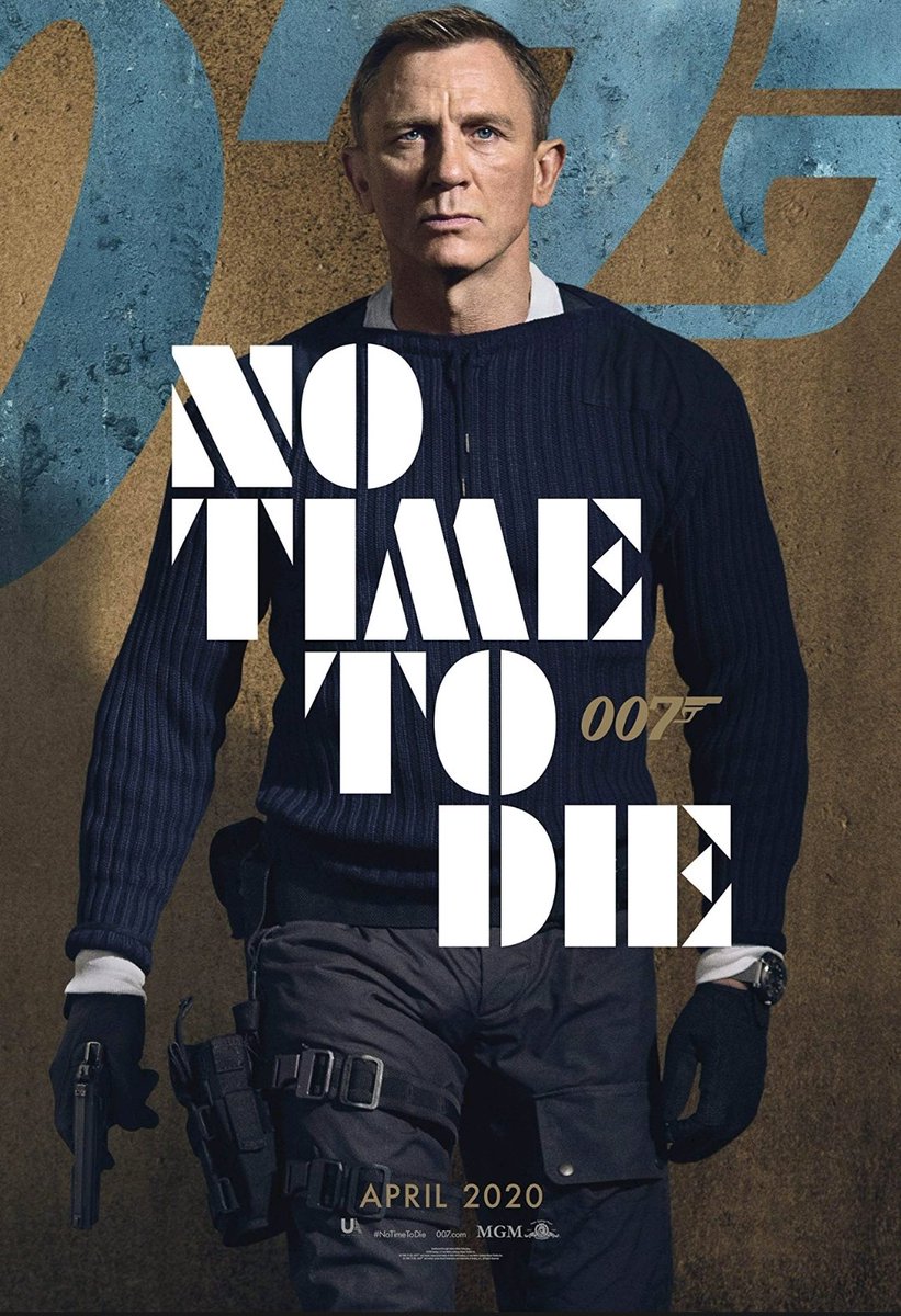 JustPlainHowie_'s tweet photo. ***UPDATE***
The @007 movie NO TIME TO DIE will not open on 4/10/20 due to global #CoronavirusOutbreak. It will open November 12 in the U.K and November 25 in the US. https://t.co/1JDEIoTktI