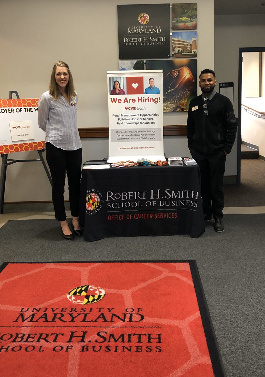 kaitlyn_keller4's tweet photo. First leg of the day is complete! Next up- Terp Career Mixer from 3:30-5pm! #TeamCVS #RetailManagementIntern https://t.co/R0VlfWXv7g