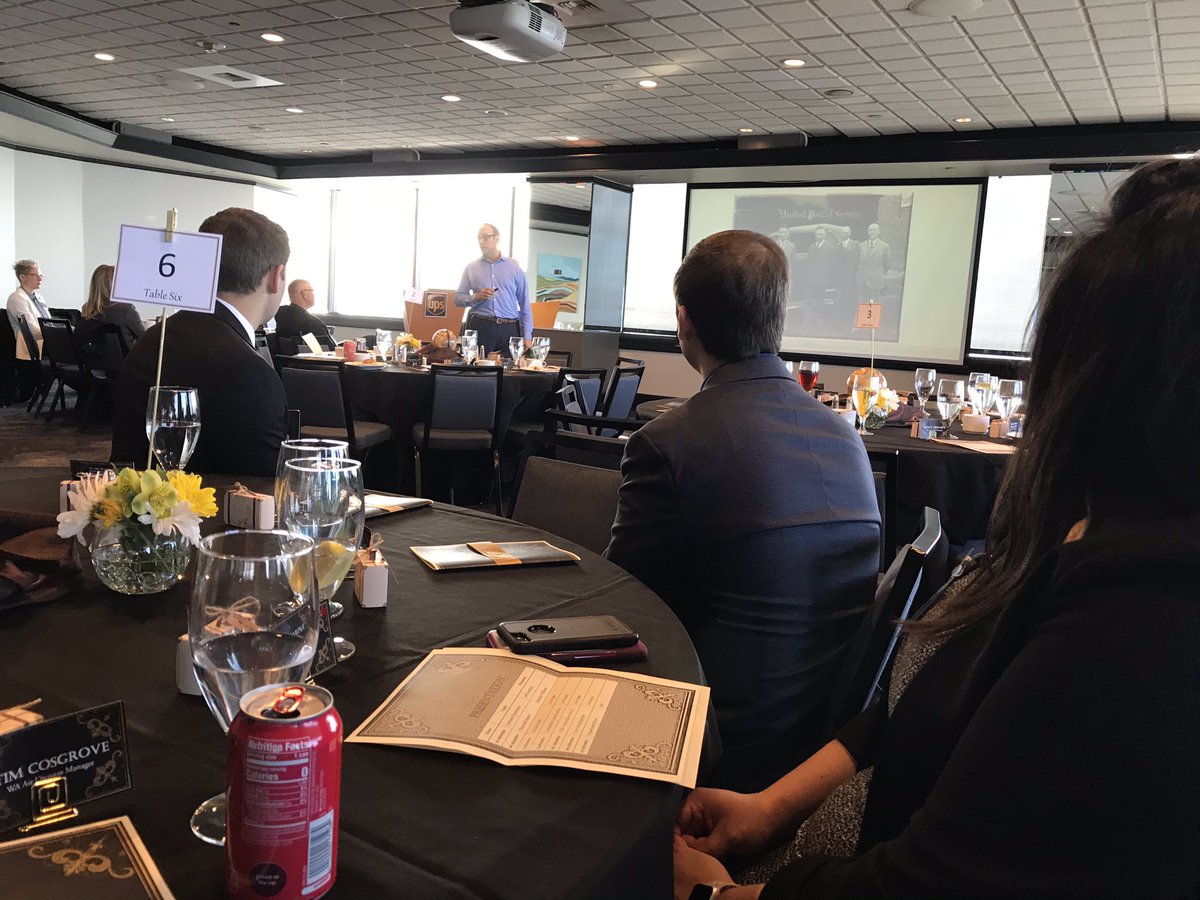 BrettHeartsUPS's tweet photo. Proud to celebrate old friends and new in welcoming the new partners at the 2020 MIP luncheon for the northwest district. @NorthwestUPSers @NesSeman9 @Joseph_Braham @catala_amanda @jeff_courtney #NewUPSPartner #UPSPartners https://t.co/J4Xtysx6aE