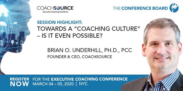CoachSourceLLC's tweet photo. This afternoon in New York:

Our Founder &amp; CEO @bunderhill is presenting a session @Conferenceboard #ExecutiveCoaching Conference

"Towards a 'Coaching Culture' - Is It Even Possible?"

Details: https://t.co/5cTyYr7xYU

#TcbExecCoaching 
#Coaching 
#Culture 
#CoachSource https://t.co/qD5WH3a4uK