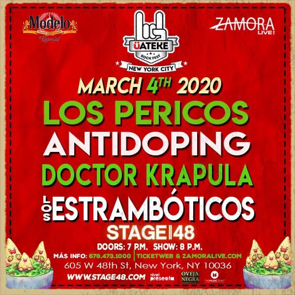 pericosreggae's tweet photo. ¡New York! 
Nos vemos hoy en Stage 48 @UatekeRockFest ✨
🎟 Entradas a la venta en https://t.co/gED5K4GM3t https://t.co/Br3XrSnb1M