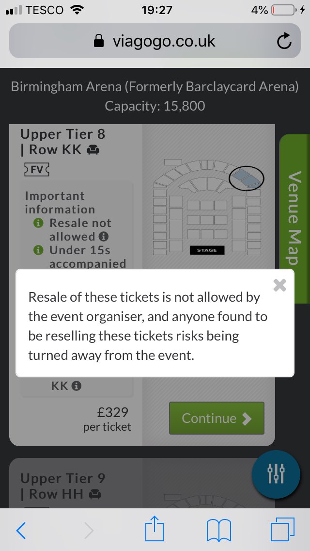 Can someone explain to me how <a href="/viagogo/">viagogo</a> are selling tickets for Genesis concerts, even though a) the actual ticket sellers name them as a site that cannot resell them; and b) #Viagogo’s own site says that resold tickets are not allowed! #youandyours <a href="/BBCRadio4/">BBC Radio 4</a>