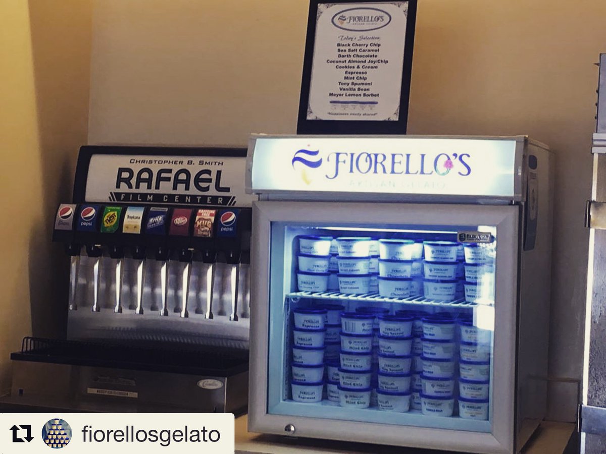 cafilminstitute's tweet photo. Sweet dreams are made of these...thank you @FiorellosGelato for the delicious treats available now @cafilminstitute #SmithRafael! https://t.co/tCM2iTp0Xh
