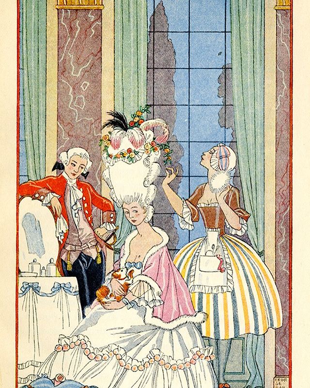 George Barbier illustration from the book The Romance of Perfume.

#fashion #fashionhistory #georgebarbier #pochoir #perfume #perfumemaking #grasse