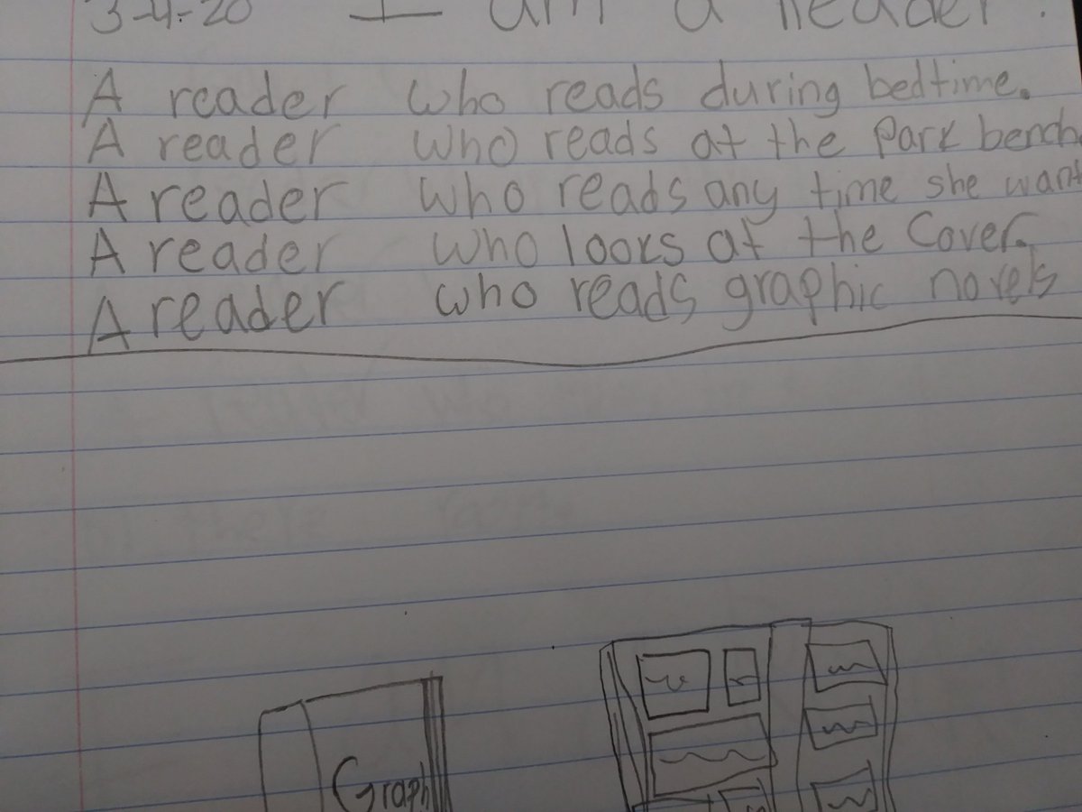 Teaching_Savage's tweet photo. We are readers! Readers who know how, what, and when they read. Who are you as a reader? @KPiebenga #weareclcs #mlit12 https://t.co/FU1wVYQXrL