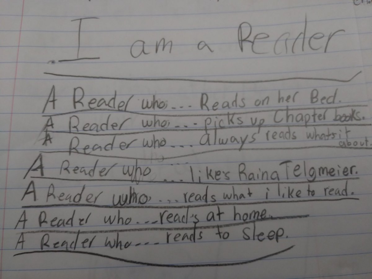 Teaching_Savage's tweet photo. We are readers! Readers who know how, what, and when they read. Who are you as a reader? @KPiebenga #weareclcs #mlit12 https://t.co/FU1wVYQXrL