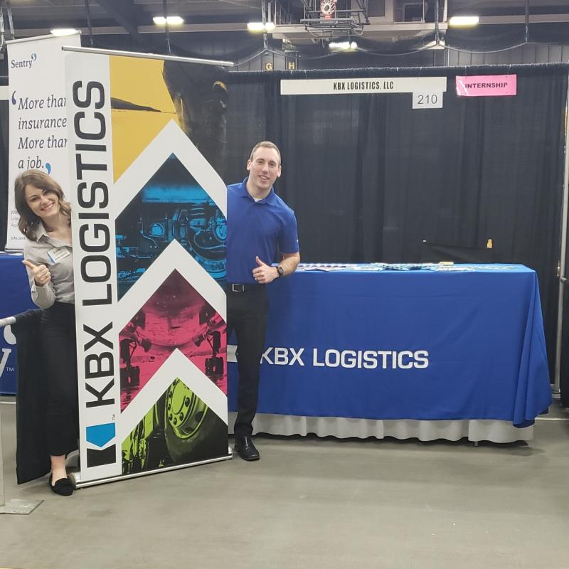 Our KBX Logistics team is onsite at the <a href="/uwoshkosh/">UW-Oshkosh</a> career fair. Stop by to meet Travis and Emily and learn more about internships and careers at <a href="/KochIndustries/">KochIndustries</a>.