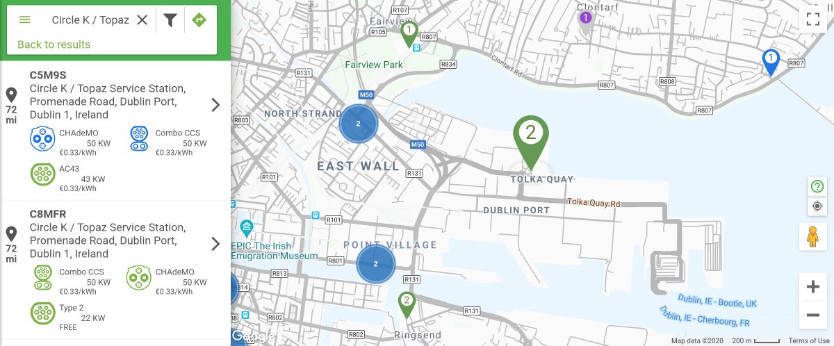 thommcg1980's tweet photo. Dublin Port's gone dual #esbecars fast charger :-) https://t.co/LOqqlS6ONn