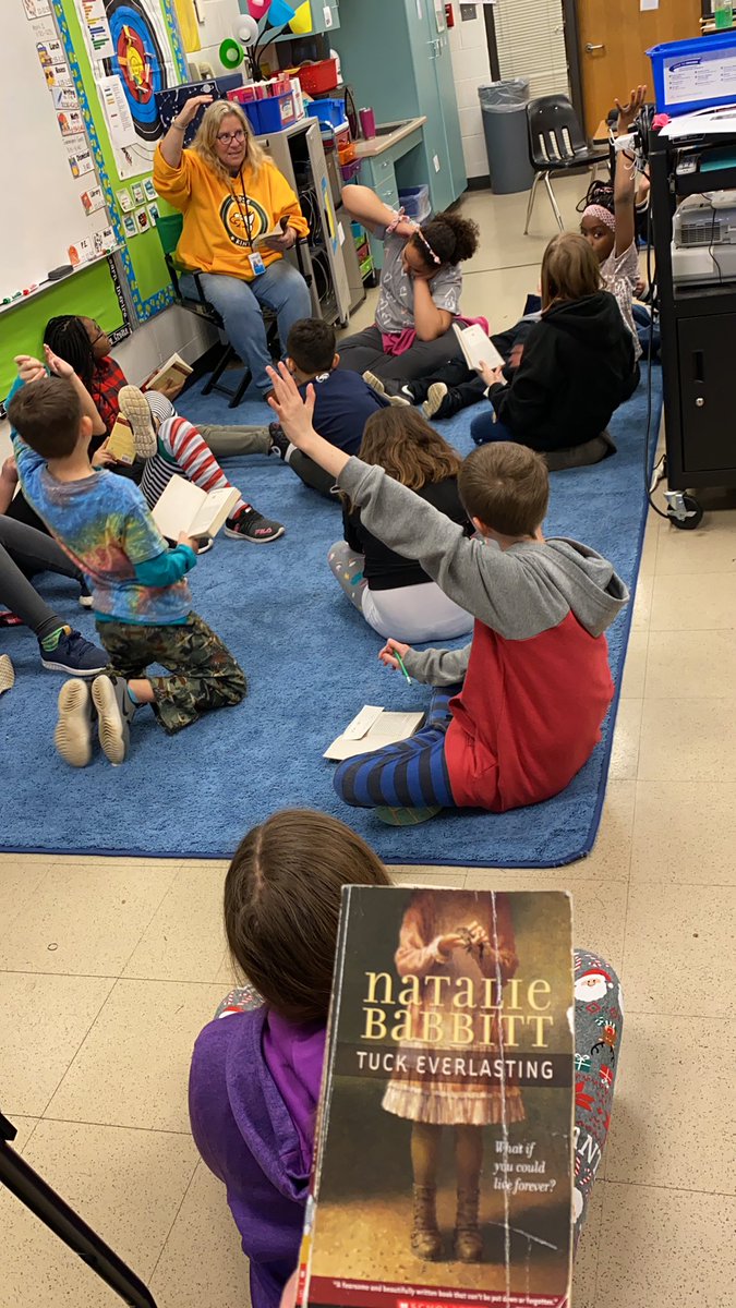 Today we started reading Tuck Everlasting, since Matilda went so well. The students are so excited to find out what happens 📚