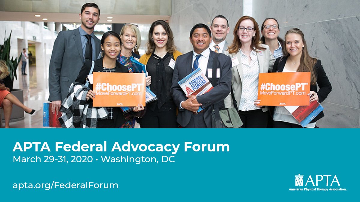 APTA_official's tweet photo. APTA's Federal Advocacy Forum brings together members, speakers, and stakeholders to discuss regulatory affairs and federal priorities that impact the PT profession and its patients. Learn more and register: https://t.co/IdRfde5fV2 #PTAdvocacy #APTAFAF https://t.co/nUBdna3v2B