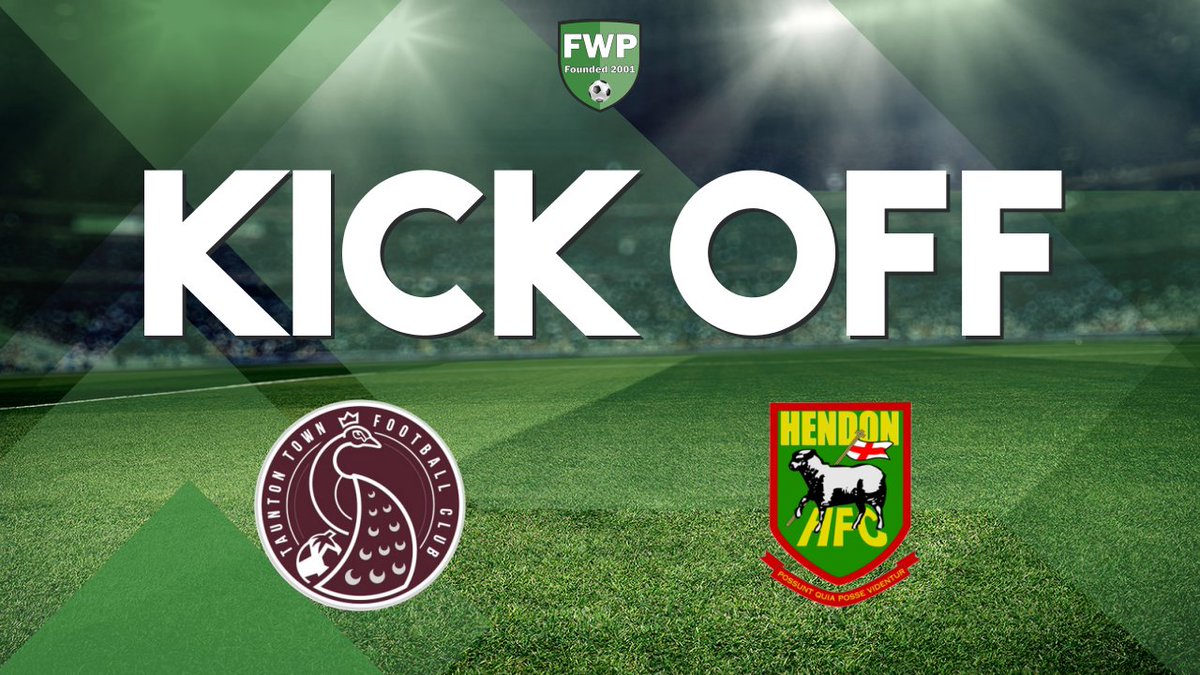 FWPHendon's tweet photo. KICK-OFF: Taunton Town v @FWPHendon https://t.co/IbRWzFOIcq https://t.co/qiM2WSFRWV