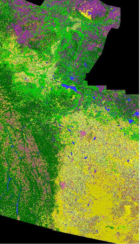 LeanderCampbell's tweet photo. #cropmap19 of #ABag is now complete.
Zoom-in of the twists & turns of the Pembina River near Barrhead.
Crop types in that area: Canola, Spring Wheat, Barley, Oats, Pasture/Forage, Peas, & Corn. If you look hard enough you'll spot a field of Flax and one of Faba too! #cdnag https://t.co/975PCkv3Gc