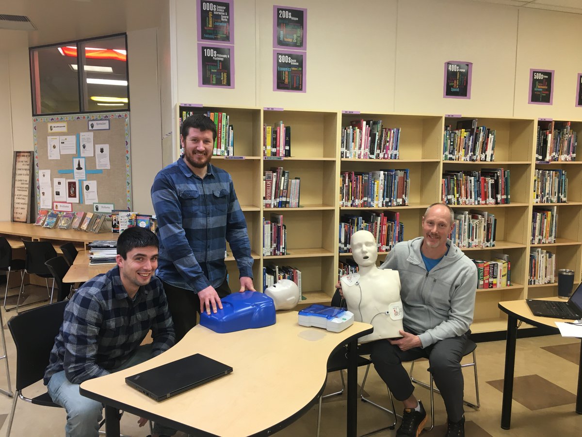 actfoundation's tweet photo. Yesterday, 8 @ALFortune1, @SASecondary, and JL Jackson Secondary School teachers were trained to teach #CPR and #AED to their students in #Enderby, and #SalmonArm.
#ACT4CPR #schoolCPR #CPRsaveslives #defibrillator #teen #lifesavers #education #health #high #school #highschool https://t.co/17P0LSnnex