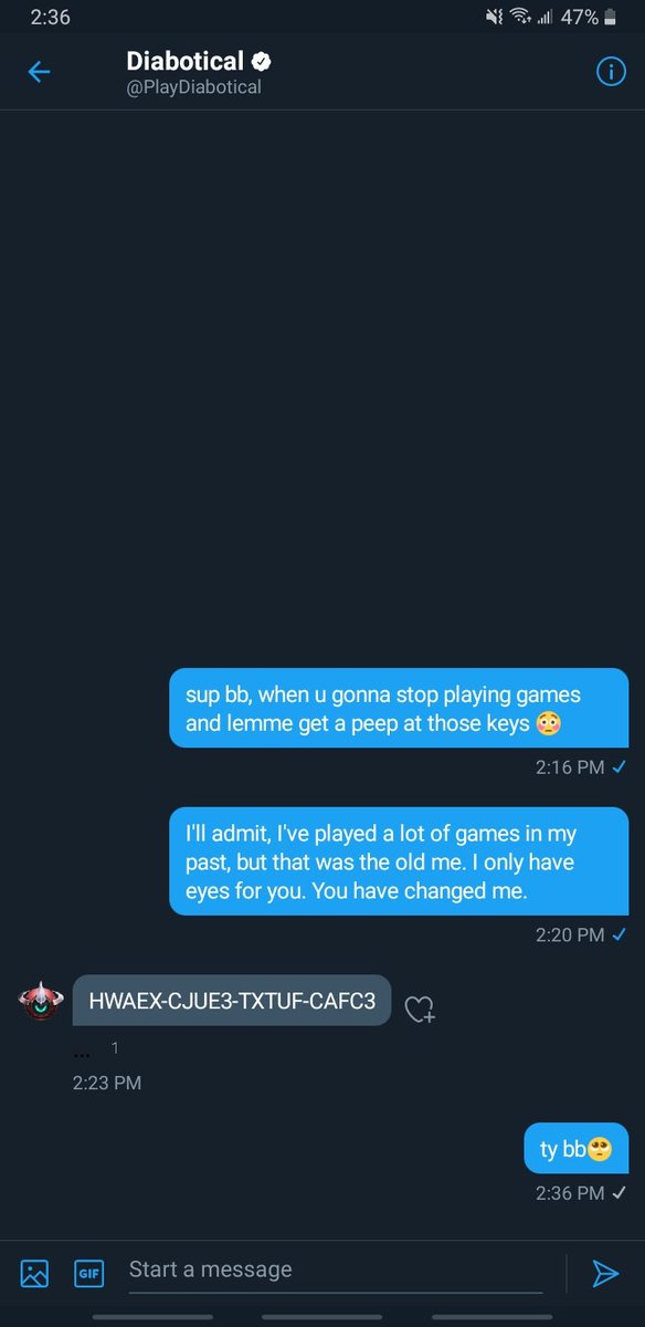 When you slide into @PlayDiabotical's dms true  fuckboi style and it works. #Diabotical #NotLikeTheOtherGuys