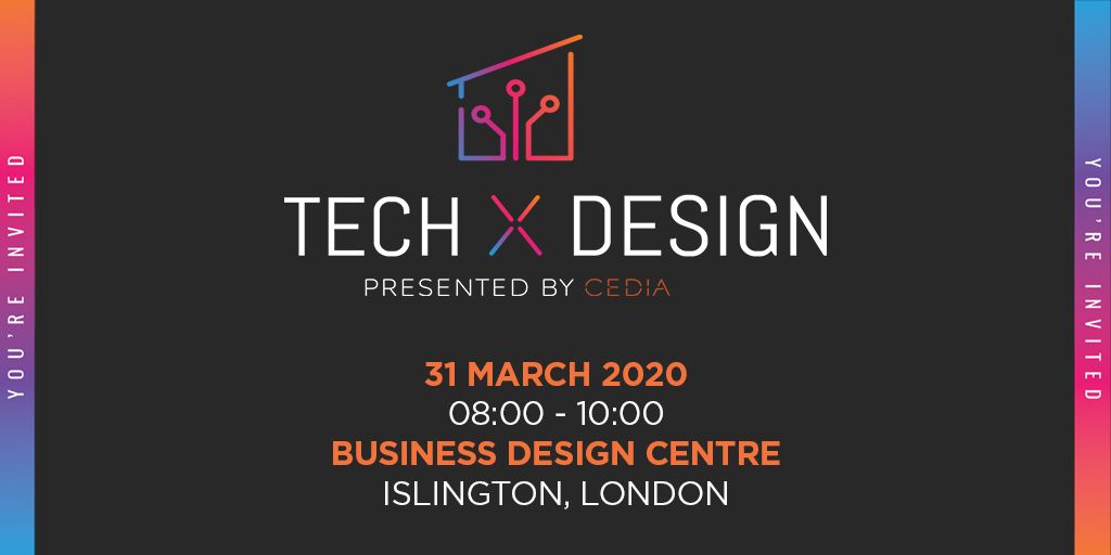 CEDIA_EMEA's tweet photo. If you are an #architect or #interiordesigner and want to know more about smart home technology, come along to our free breakfast CPD event on 31 March. https://t.co/OEhcshbsqA
#CEDIA #TechXDesign #CPDevent https://t.co/haqw5pC9R4