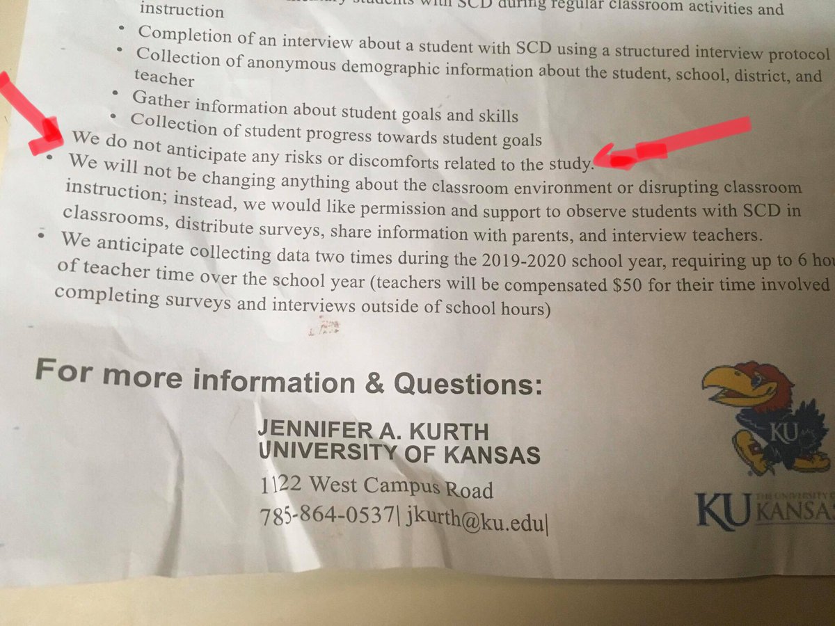 TheSuperAmanda's tweet photo. @twoheadedyimby @KansasUniv Davis is a sick and ableist place. I can see why Rody Boonchouy and Patrick McGrew ran no interference and allowed Jennifer Kurth  and Kansas University  access to disabled children against parental wishes . It’s all part of the  plan . #jerryrea #FirePatrickMcGrew #JenniferKurth https://t.co/vUdZAGlElv