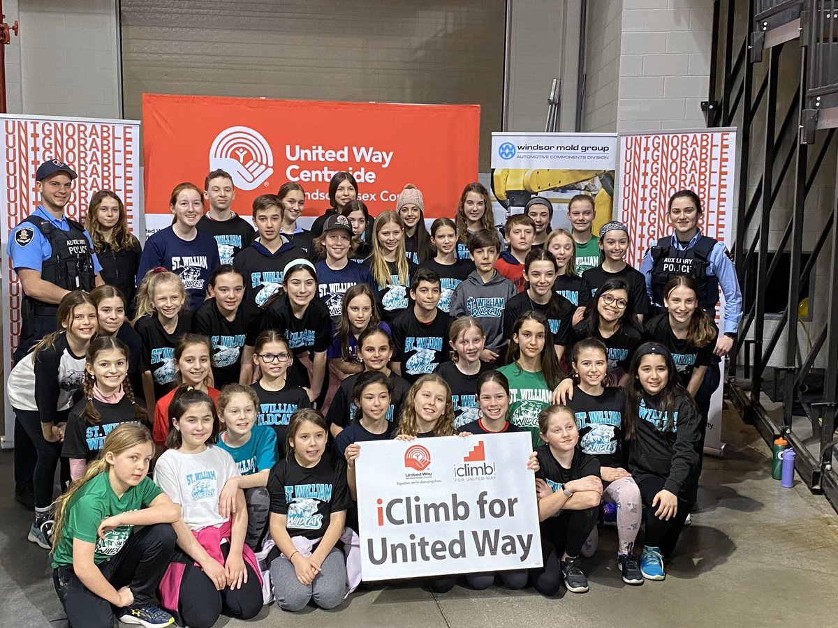 UnitedWayWECK's tweet photo. Wow! The St. William Catholic Elementary School raised an incredible $6100 for #iClimb2020! What an amazing group of young philanthropists!! THANK YOU ❤️ @WECDSB #WhyiClimb https://t.co/ZaeYzdx0SL