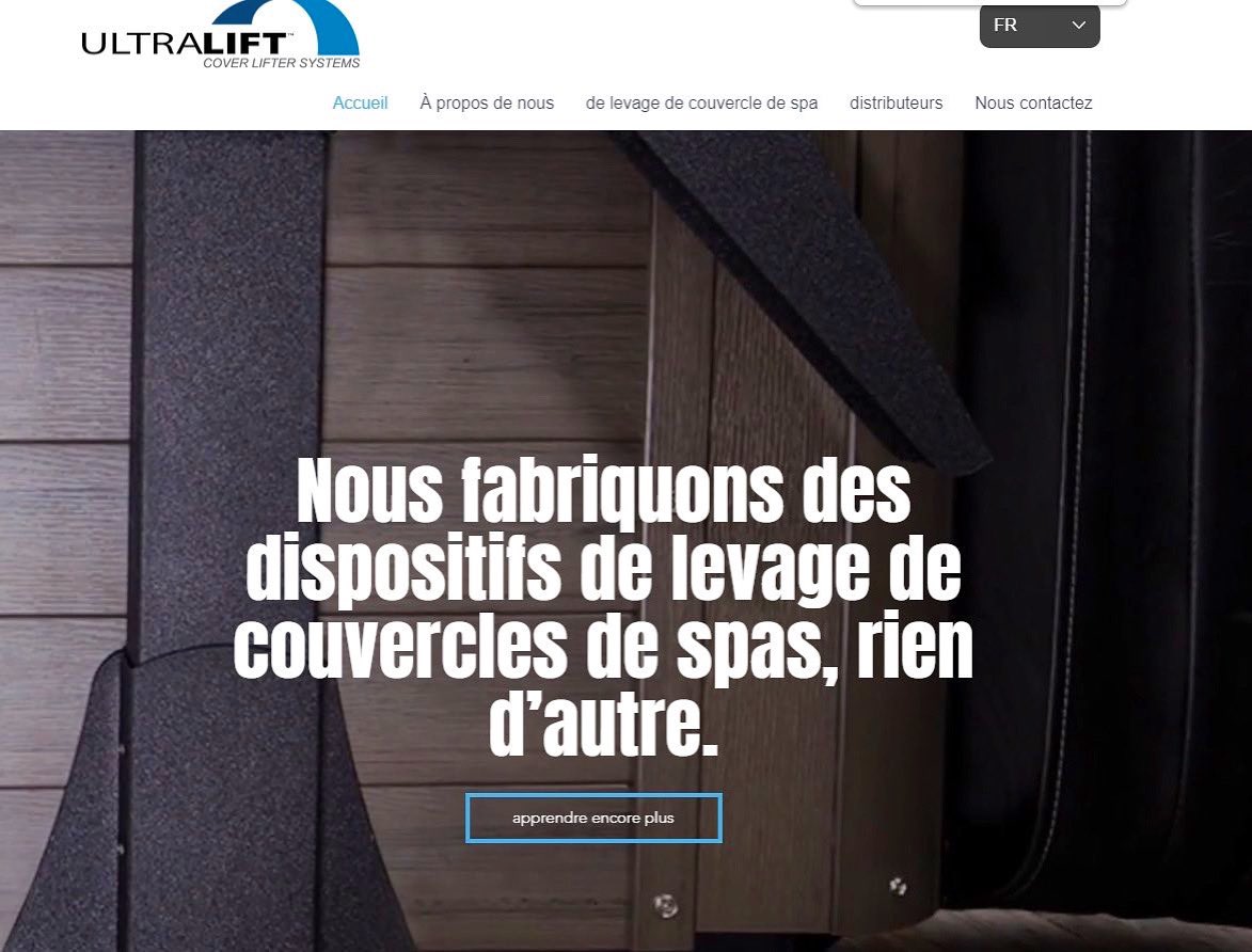 We are excited to announce that we now have a french version of our website! fr.ultrapoolandspa.com 

Nous sommes heureux d’annoncer que nous avons maintenant une version français de notre site Web!