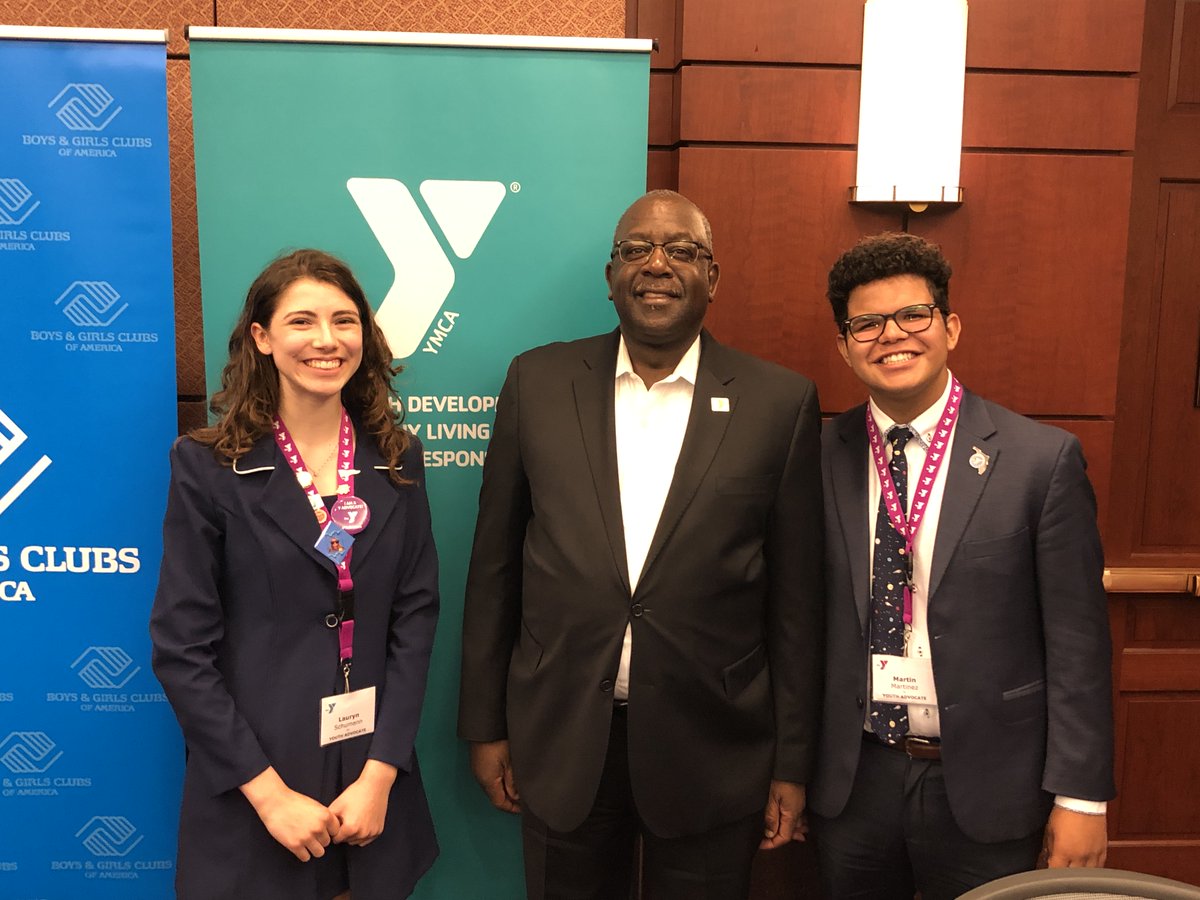 Great job by Lauryn from <a href="/VOSYMCA/">Valley of the Sun YMCA</a> and Martin from #YMCA of Greater St. Petersburg at Hill briefing for Congressional staffers hosted by <a href="/ymca/">ymca</a> and <a href="/BGCA_Clubs/">Boys & Girls Clubs of America</a>. Powerful statement on the importance of investing in young people and their out-of-school time. <a href="/YMCAadvocacy/">YMCA Government Relations</a> #NAD2020