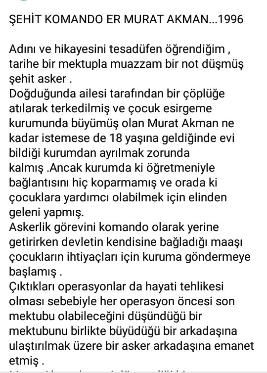 BirglKavrazl1's tweet photo. 🇹🇷🇹🇷🇹🇷🇹🇷😔😢😢🇹🇷🇹🇷🇹🇷
MASALSIZ UYUYAN KİMSESİZ BİR ÇOCUĞUN GÖZLERİNDEN ÖPÜP,USULCA EĞİLİP KULAĞINA,"EN GÜZEL MASAL SENSİN ÇOCUK."DEMEK ISTERDIM.FARİD FARJAD.#TIPKI KİMSESİZ VE BİR MASAL DAHİ ANLATANI OLMAYAN;ŞEHİT MURAT
AKMAN GİBİ VE DAHA NİCE KIMSESIZ ÇOCUKLAR GIBI.SAYGILAR... https://t.co/wuXXvBW3DH