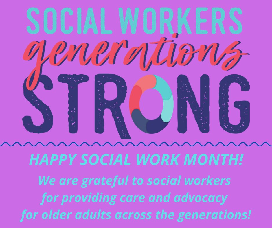 njagingwell's tweet photo. Happy Social Work Month -- thank a social worker! #NJaging #NJseniors #AgeWellinNJ #agingrocks #SocialWorkMonth https://t.co/cbipWytebA