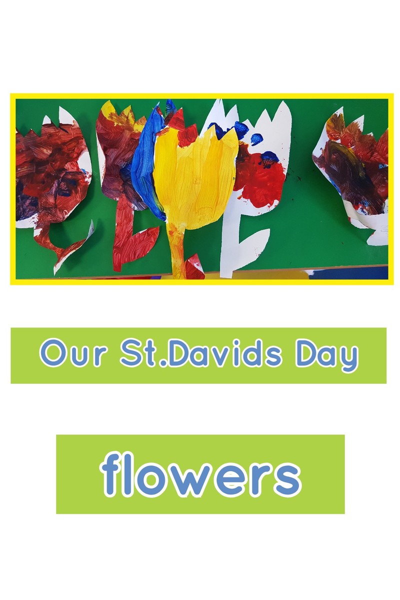 Celebrating St.David's Day this week, we explored with paint. We are so very proud of our flowers! #littleartistsinthemaking