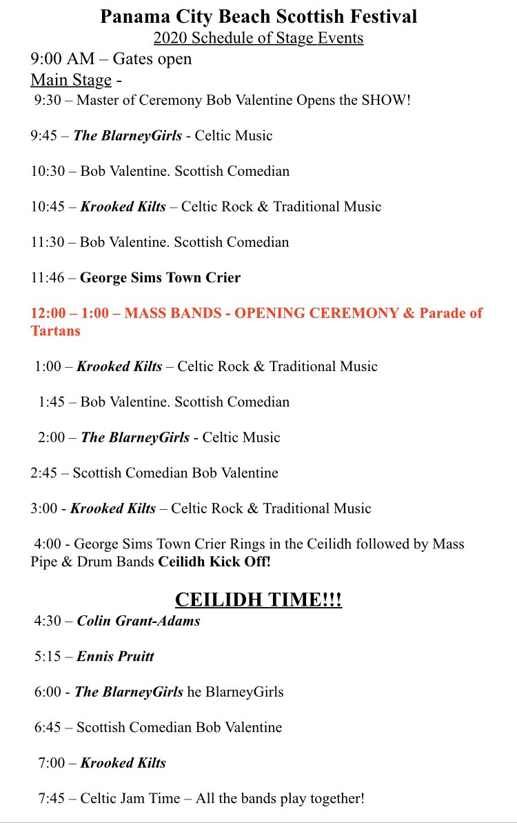 Here’s our schedule of events for Saturday’s festival. Hope to see you all there. Early bird tickets on sale through Friday. 🏴󠁧󠁢󠁳󠁣󠁴󠁿🏴󠁧󠁢󠁳󠁣󠁴󠁿🏴󠁧󠁢󠁳󠁣󠁴󠁿
