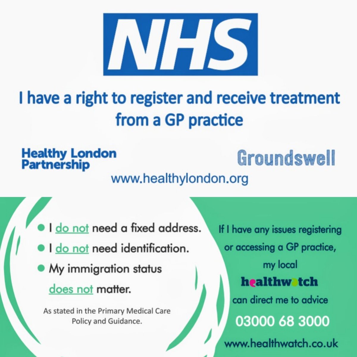 Thank you @ItsGroundswell for the delivery of the "right to receive treatment" cards. The people we work alongside have a right to receive healthcare and these cards will be a great help! <a href="/P3Charity/">P3</a>