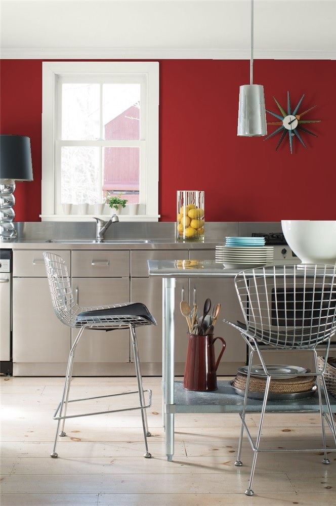 coleshardware's tweet photo. Color can impact how we feel.
Warm colors such as red, orange and yellow may speak of warmth or excitement. A dining room or kitchen (pictured: Caliente AF-290) may be the perfect space to paint a color with such warmth. #coleshardware #BenjaminMoore https://t.co/oLUdJV2PZp
