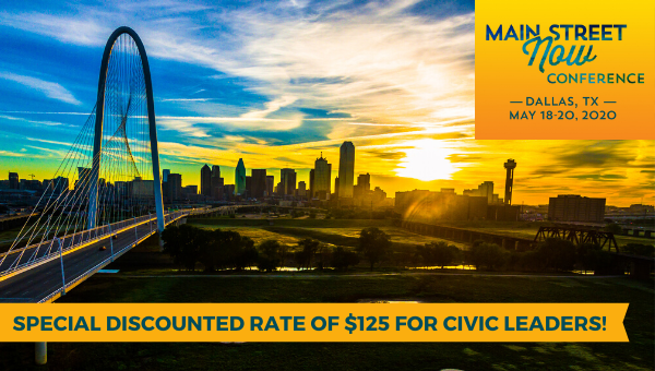 MainStreetsConf's tweet photo. Have you told your mayor and other local government officials about Main Street Now? Civic leaders will receive a discounted registration rate of just $125. Check out this flyer to learn more, and forward it to your local government officials: https://t.co/z47pqRXz1Q #NOW20 https://t.co/qp1rmUigSJ