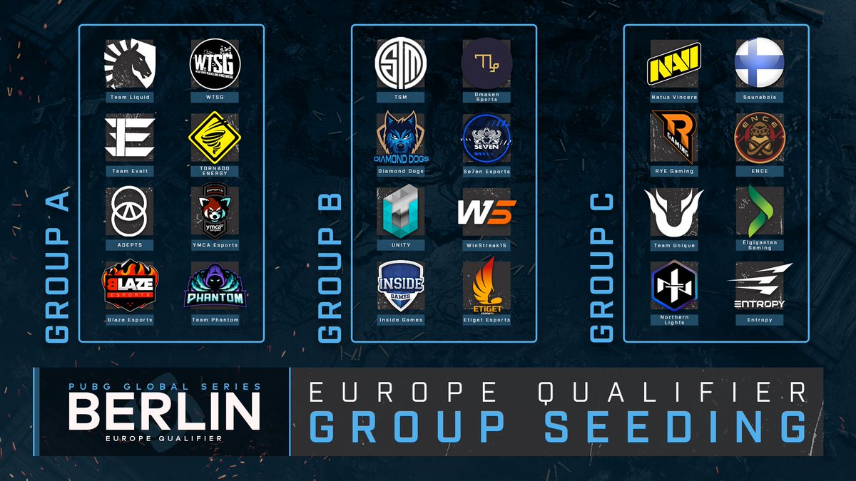 Reactiq2's tweet photo. #PGS Berlin: Europe Qualifier finals are starting this weekend 😍 The matches will take place on the 6th, 7th and 8th of March at Messe Berlin  #pubg #reactiq
More details on https://t.co/ou3QH4WxdA https://t.co/HmjKO1KVMn
