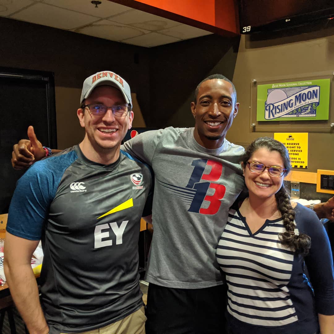 Fur_Food_Travel's tweet photo. Hung out with #PerryBaker @SpeedSt11ck &amp; his awesome family @BWWings in #DelAmoFashionCenter #Torrance #California. Got some #PB11Gear ! It was so nice to meet Perry's parents &amp; lovely wife Brittany! #GoUSA 🇺🇲 #USAEagles 🦅 #GoDawgs 🐕 #Rugby7s #LA7s #LAsevens https://t.co/FG9O65tay0