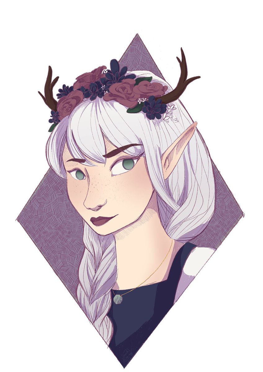 MouseyPeach's tweet photo. It’s been nearly a year since my last pinned tweet so here we go! 

My name is Sarah and I do mainly fantasy illustration with a focus on DnD, specifically for @NotGreatRPG https://t.co/PqEjz9YGs7