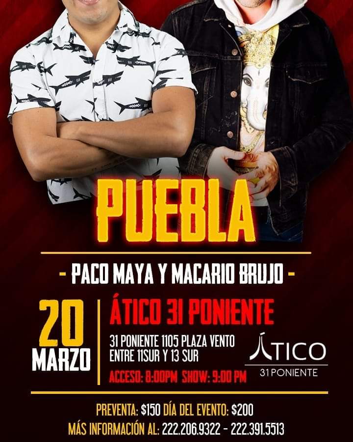 cortesiasparaf1's tweet photo. Fams conocedores de la #ComediaChida que viven en PUEBLA Y OAXACA, chequense que días podrán ir a disfrutar de @macariobrujo y @paquito_maya No se los pueden perder !! #FamsDeHuesoColorado 😉😎♥️ https://t.co/It7MbbpwC3
