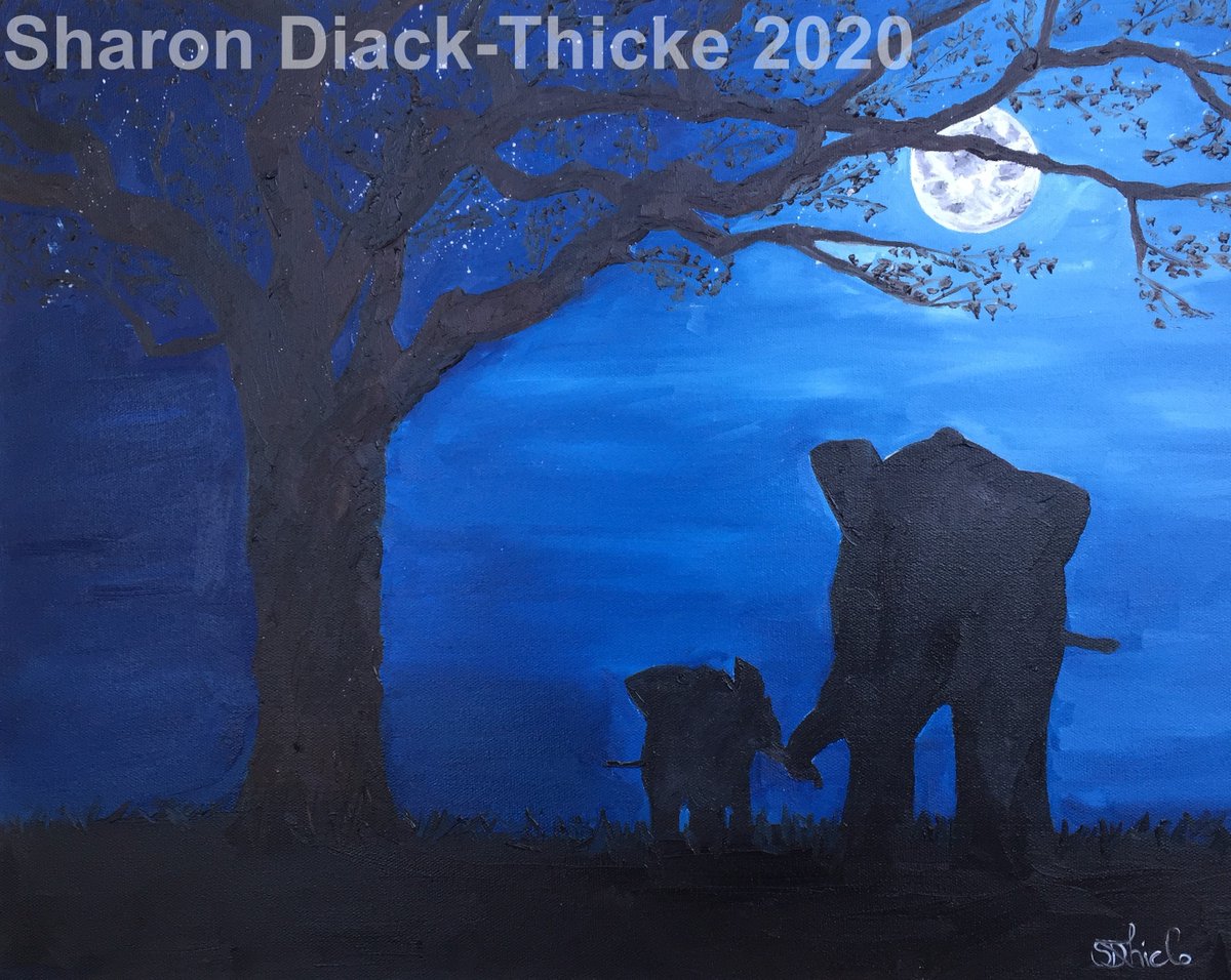 SentimentlArt's tweet photo. First painting of 2020, a new Wonderment Series 'Protection' 20" x 16" https://t.co/kmlDAar9Lx