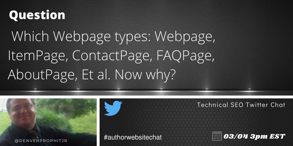 DenverProphitJr's tweet photo. @DavidAmerland what webpage types are important in an #author #book and why? #authorwebsitechat https://t.co/VCOycXDWWV