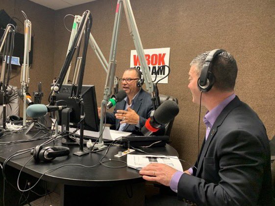 MHechtGNO's tweet photo. Always good to be on @wbok1230 with my friend “OT” to talk about our #GNOfuture plan, and @DXCTechnology / the growth of regional tech https://t.co/jWmlqKnUIw