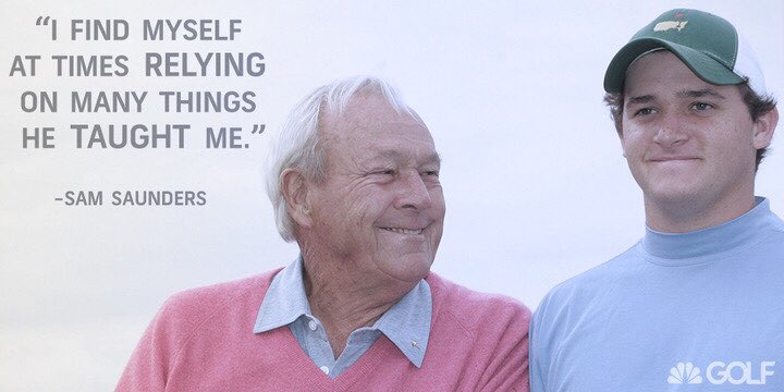 GolfChannel's tweet photo. The legend of Arnold Palmer lives on ❤️💙 https://t.co/0qaSkluevb