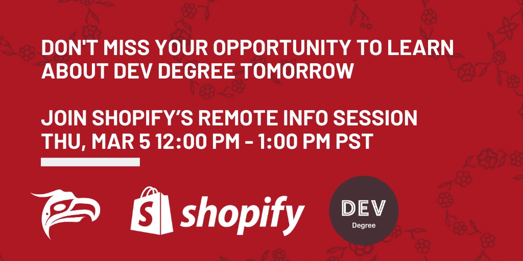 animikii's tweet image. Join the @Shopify and @devdegree_ca info session!
Register here ⬇️ #IndigenousTech #DiversityinTech
akii.ca/2VHlxlr