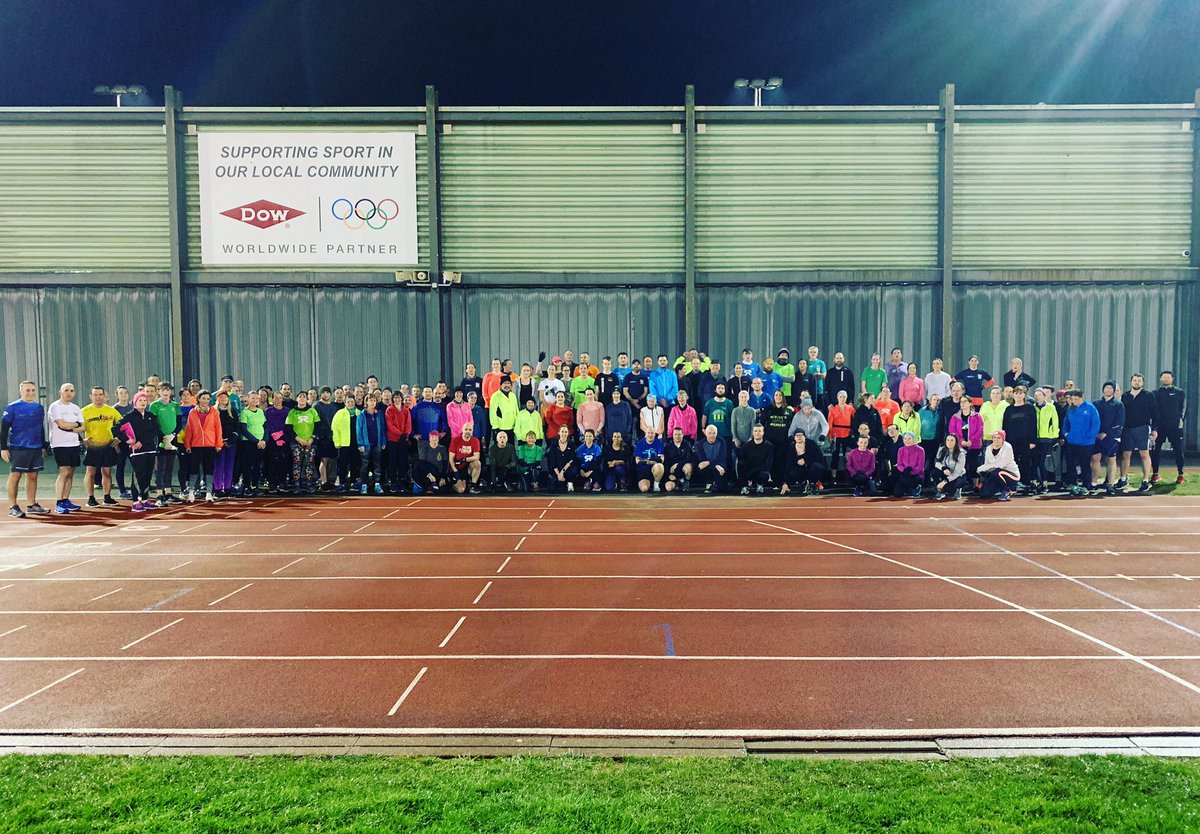 RystonRunners's tweet photo. Get into GEAR week 1 ✔️ 
A fab turnout for our first session, over 150 runners! 
Hopefully you all enjoyed your taster of what’s to come working at your own effort! 
Thanks to @Bespak_ for sponsoring the sessions 🙌🏻

@runforall @GEARKL @Lynnsport 
#GEAR2020 #localclubsupport https://t.co/jWVhKl2oAy