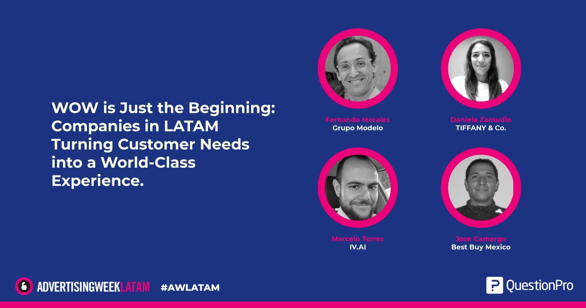También contamos con la presencia de <a href="/GrupoModelo_MX/">Grupo Modelo MX</a>, <a href="/TiffanyAndCo/">Tiffany & Co.</a>, <a href="/IVdotAI/">IV.AI</a> y <a href="/BestBuyMexico/">Moonwalk Dreams</a> en #AWLATAM, que nos presentan una interesante charla sobre factores para mejorar la experiencia de los clientes mientras se aprovechan nuevas oportunidades comerciales #QuestionProLive