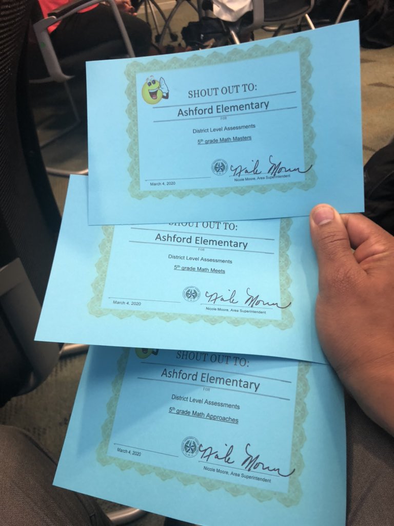 Mr_CWalker's tweet photo. I’m so proud of my 5th grade team. They have worked hard with their students and go above and beyond to ensure their kids are learning and represent themselves well. @Ashford_Hisd @MsDoyleAshford @MrCoppes ms. Brothers and Ms. Garcia. https://t.co/IsE0oLTrU8