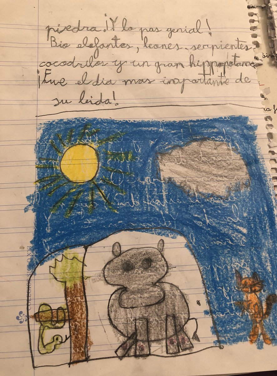 lorenapergon's tweet photo. Escribe un cuento donde aparezca como personaje el gato con botas. 2º primaria 😍 https://t.co/QEUMJkiXai