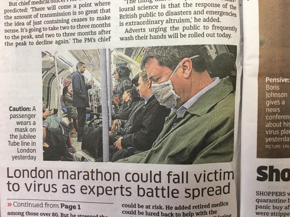 GAJ47720444's tweet image. I made it into London #theMetro news! The serious message - #Coronvirus seems to be taking off. I don’t want to be quarantined from treating my NHS patients. False info about masks too, this laser one (#laserphysics.co.uk) filters 0.1 micron viruses - better that gvt nhs ppf3 😷