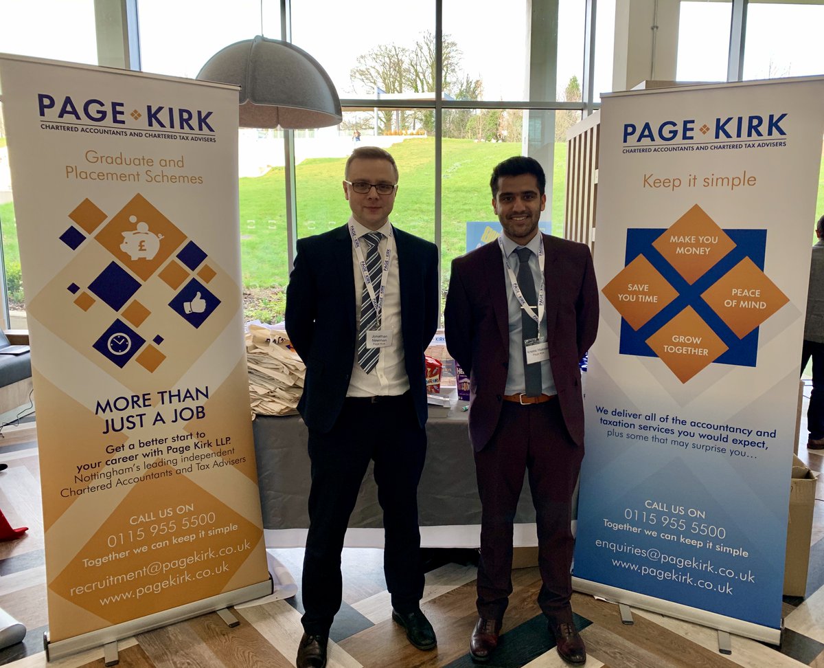 PageKirkLLP's tweet photo. We had a great day meeting @UniofNottingham students at the @UoNCareers Stay Local Careers Fair.

Applications for our graduate scheme closes on Sunday at 11.59pm!

https://t.co/7qaqsRTfMf

#CareerYouWant #Nottingham #GraduateScheme #AccountancyJobs #GraduateJobs https://t.co/uglALUnCgb