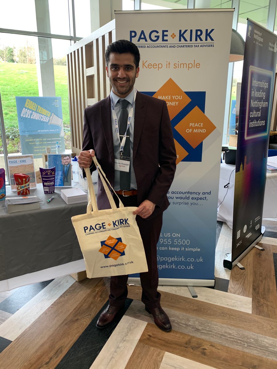 PageKirkLLP's tweet photo. We had a great day meeting @UniofNottingham students at the @UoNCareers Stay Local Careers Fair.

Applications for our graduate scheme closes on Sunday at 11.59pm!

https://t.co/7qaqsRTfMf

#CareerYouWant #Nottingham #GraduateScheme #AccountancyJobs #GraduateJobs https://t.co/uglALUnCgb
