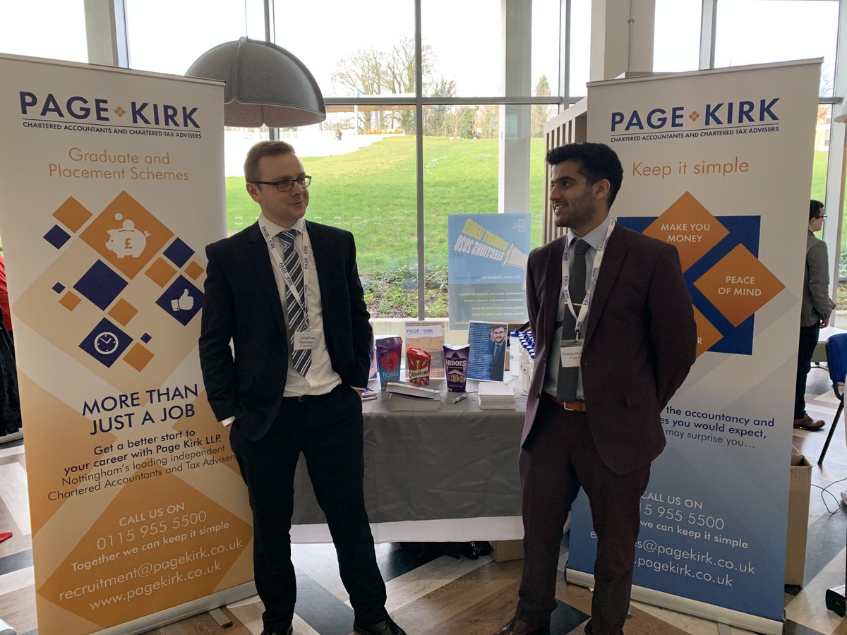 PageKirkLLP's tweet photo. We had a great day meeting @UniofNottingham students at the @UoNCareers Stay Local Careers Fair.

Applications for our graduate scheme closes on Sunday at 11.59pm!

https://t.co/7qaqsRTfMf

#CareerYouWant #Nottingham #GraduateScheme #AccountancyJobs #GraduateJobs https://t.co/uglALUnCgb