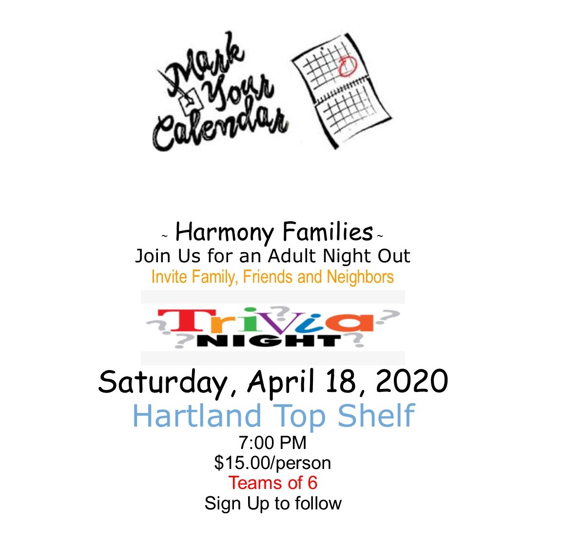 harmonyonice's tweet photo. Save the date!  Trivia night is coming soon! https://t.co/rbVo2PPBJ5