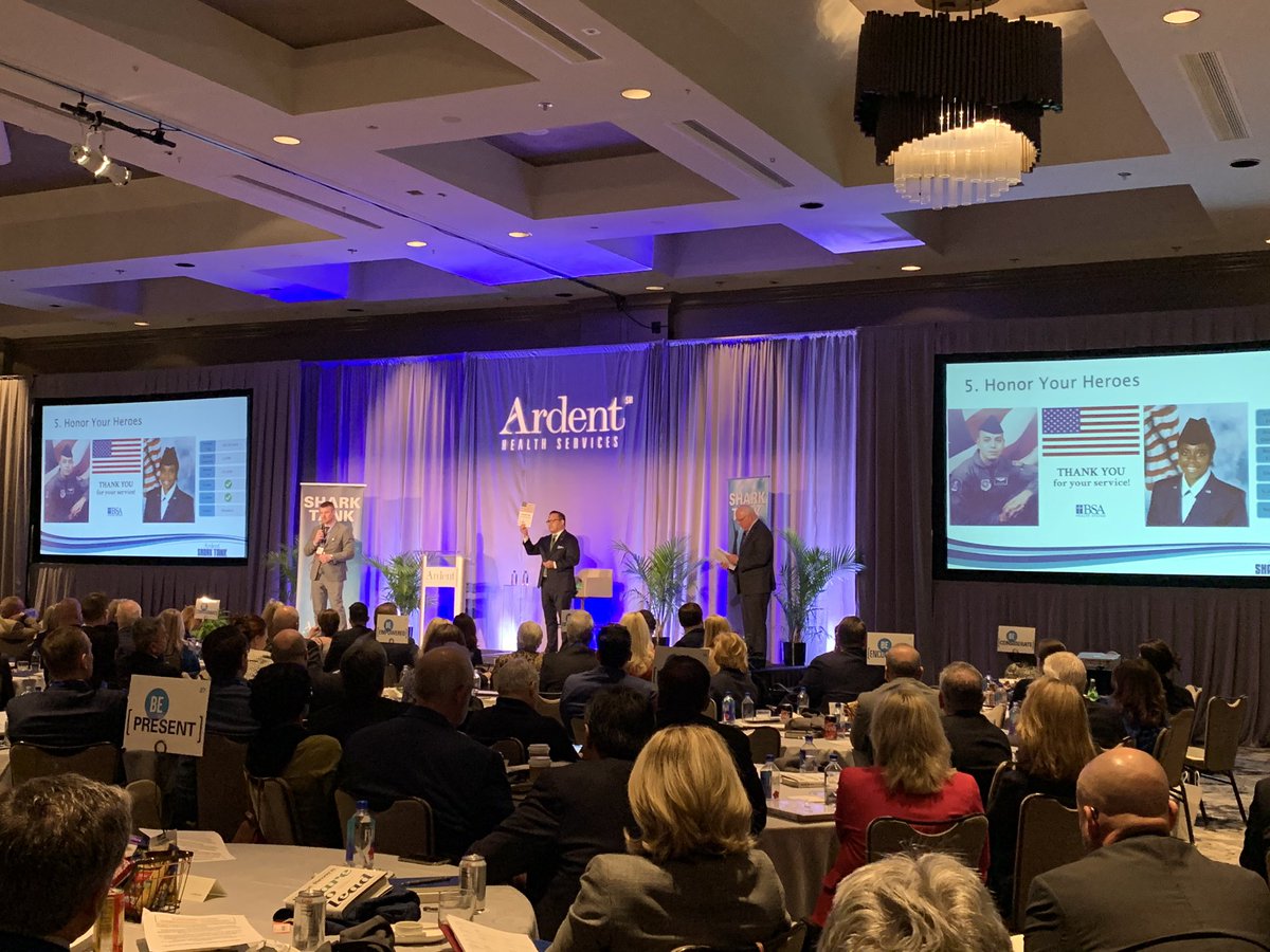 LLCoolJames512's tweet photo. BSA COO Michael Cruz and BSA Asst Administrator Travis Lawler rocked the Shark Tank at the Ardent Leadership Conference. #Top10Things #ardentpurpose #beardent #beconnected @TravisLawler1 https://t.co/J0ALvW5kYn