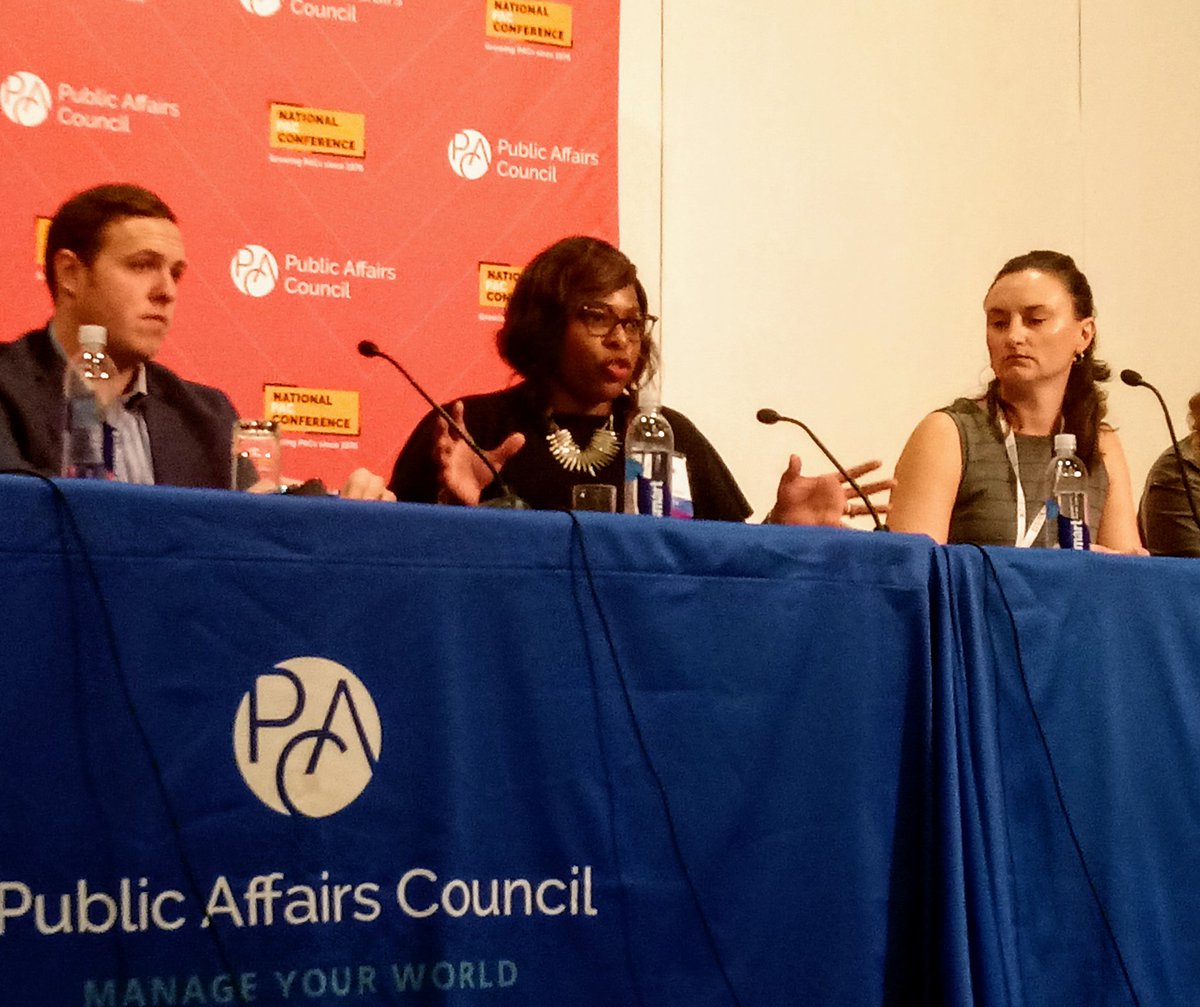 BrendanAdams13's tweet photo. Great fireside chat with @Visa Adrienne Marks and other PAC professionals on corporate political involvement @PACouncil National PAC Conference. #pacmiami https://t.co/JHuUdvGxiX